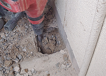 ピンポイントで漏水個所を特定！ トレーサーガス方式調査